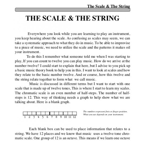 The Scale & The String